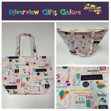 Large Tote Bag - Words to Sew By Large Tote Bag - Words to Sew By
